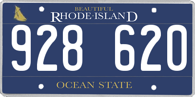 RI license plate 928620