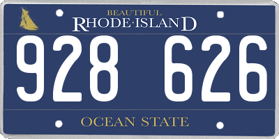RI license plate 928626