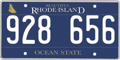 RI license plate 928656