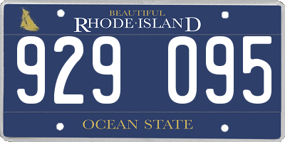 RI license plate 929095