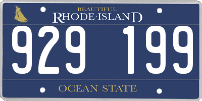 RI license plate 929199