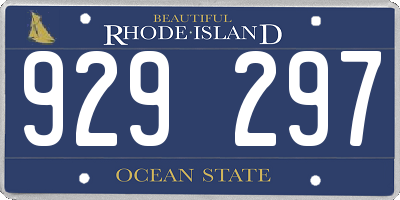 RI license plate 929297