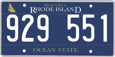RI license plate 929551