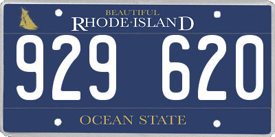 RI license plate 929620