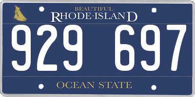 RI license plate 929697