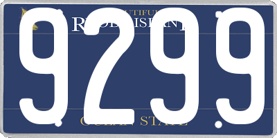 RI license plate 9299