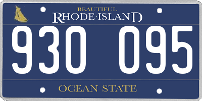 RI license plate 930095