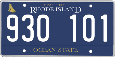 RI license plate 930101