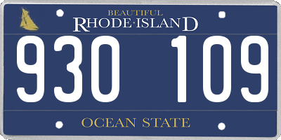 RI license plate 930109