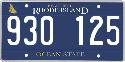 RI license plate 930125