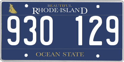 RI license plate 930129