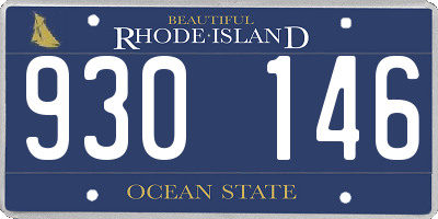 RI license plate 930146