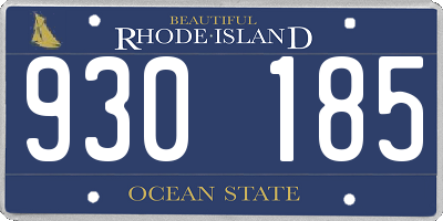 RI license plate 930185