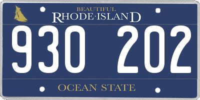 RI license plate 930202