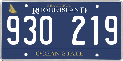 RI license plate 930219