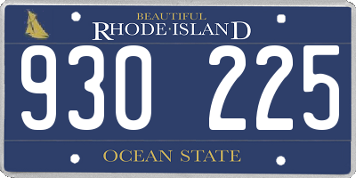 RI license plate 930225
