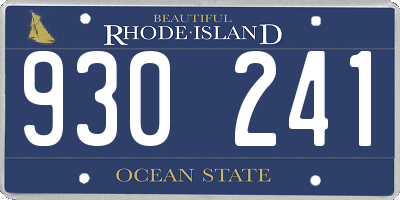 RI license plate 930241