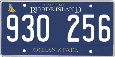 RI license plate 930256