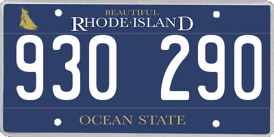 RI license plate 930290