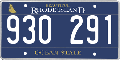RI license plate 930291