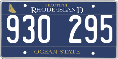 RI license plate 930295