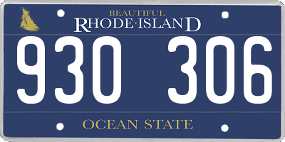 RI license plate 930306