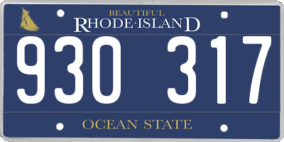 RI license plate 930317