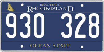 RI license plate 930328