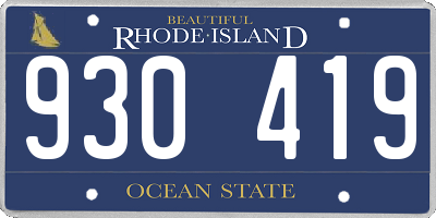 RI license plate 930419