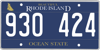 RI license plate 930424