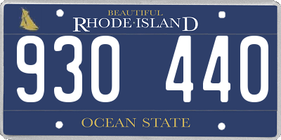 RI license plate 930440