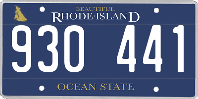 RI license plate 930441