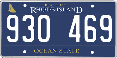 RI license plate 930469
