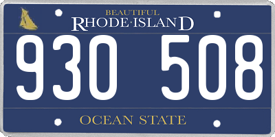 RI license plate 930508
