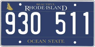 RI license plate 930511