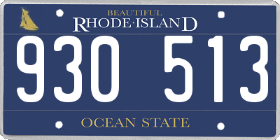 RI license plate 930513