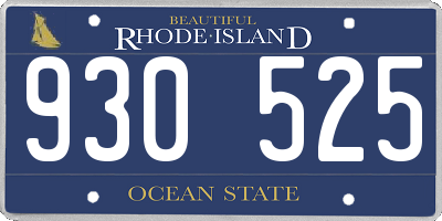 RI license plate 930525