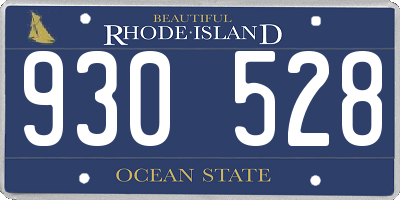 RI license plate 930528