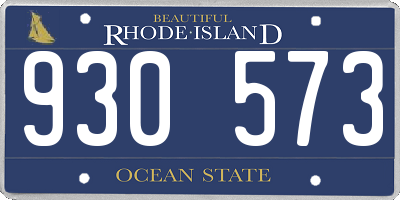 RI license plate 930573