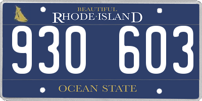 RI license plate 930603