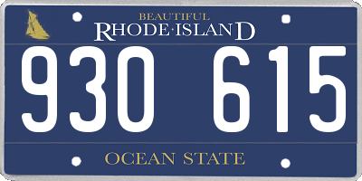 RI license plate 930615