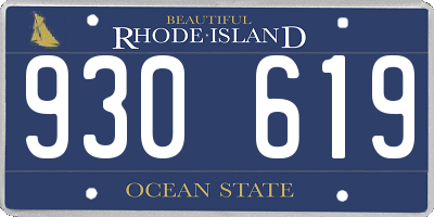 RI license plate 930619