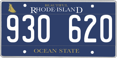 RI license plate 930620