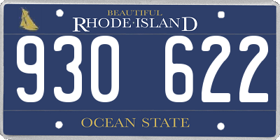 RI license plate 930622