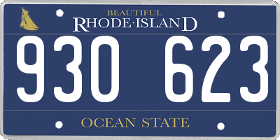 RI license plate 930623