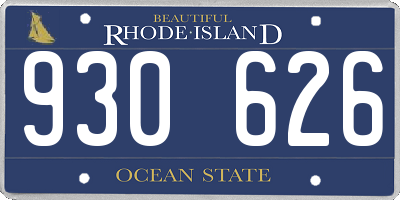 RI license plate 930626