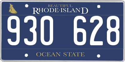 RI license plate 930628