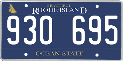 RI license plate 930695