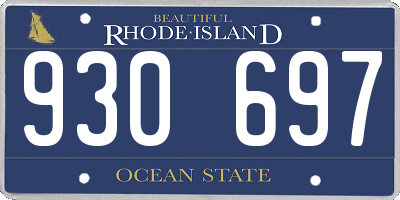 RI license plate 930697