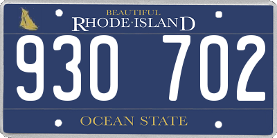 RI license plate 930702